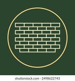 Brick wall notable trendy icon beautiful abstract vector illustration artwork colorful design