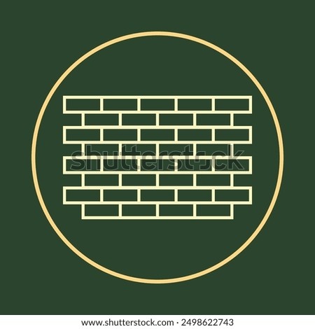 Brick wall notable trendy icon beautiful abstract vector illustration artwork colorful design