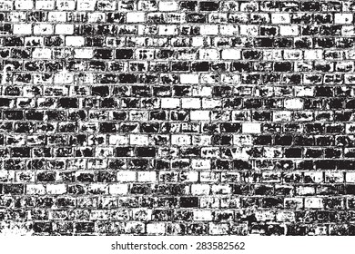 Brick wall overlay texture - for your design. EPS10 vector.