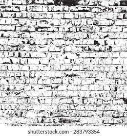 Brick wall overlay texture - for your design. EPS10 vector.