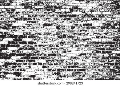 Brick wall overlay texture - for your design. EPS10 vector.