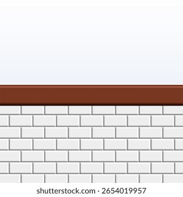 Paneles de pared de ladrillo en un conjunto interior mínimo