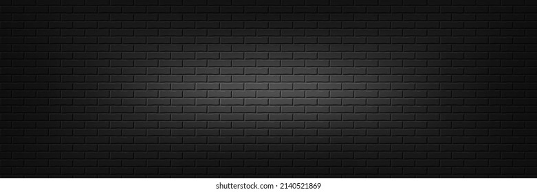 Brick wall pattern background. Black stone brickwall texture. Orange stone tile building material. Textured brickwork stonewall. Building brick wall pattern. Construction decoration. Vector