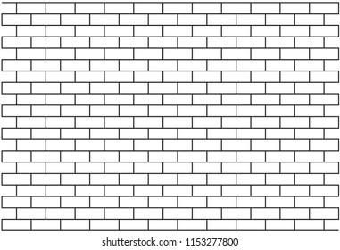 white brick wall subway tile pattern のベクター画像素材