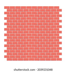 brick wall pattern icon isolated