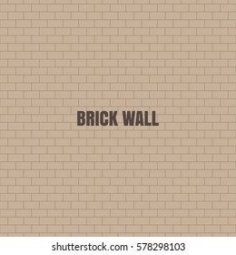 Brick wall with place for text. Vector illustration.