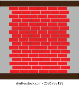 brick wall, red brick background