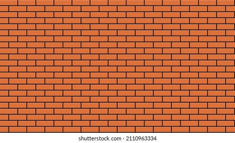 Brick wall seamless background. Vector textured pattern illustration