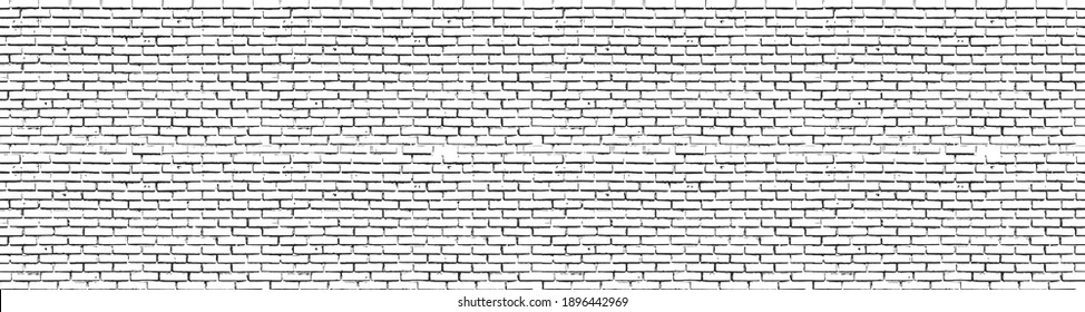Brick wall seamless grunge texture, vector brickwork repetitive background pattern illustration.