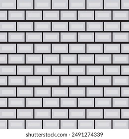 Brick wall seamless of brick laying pattern flat art style. vector illustration. EPS 10