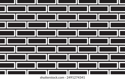 Brick wall seamless of brick laying pattern flat art style. vector illustration. EPS 10