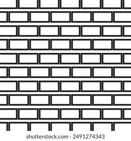 Brick wall seamless of brick laying pattern flat art style. vector illustration. EPS 10