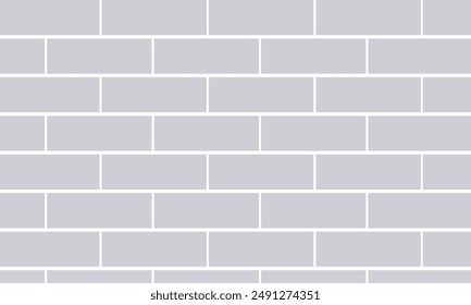 Brick wall seamless of brick laying pattern flat art style. vector illustration. EPS 10