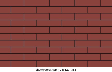 Brick wall seamless of brick laying pattern flat art style. vector illustration. EPS 10