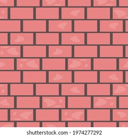 
Brick wall seamless pattern. The background. Modern vector graphics. Endless pattern. Vector illustration.