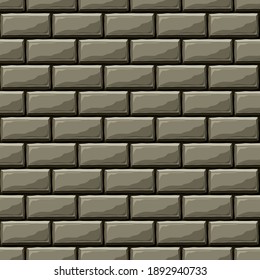 Brick wall seamless pattern. Old wall background. Vector illustration