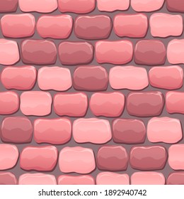 Brick wall seamless pattern. Old wall background. Vector illustration