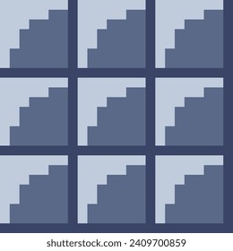 Brick wall seamless pattern in pixel art style. Abstract fashion fabric textures, pixel art vector illustration. Design for web and mobile app.