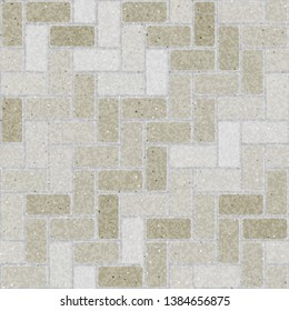 Brick wall seamless pattern. Repeating texture of brickwork. Vector illustration.