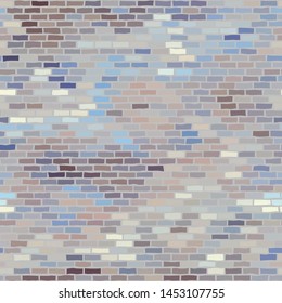 Brick wall. Seamless pattern. Vector illustration.