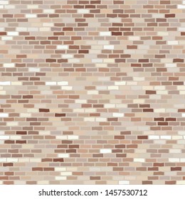 Brick wall. Seamless pattern. Vector illustration.