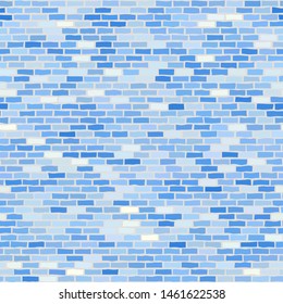 Brick wall. Seamless pattern. Vector illustration.