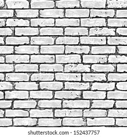 Brick wall seamless pattern. Vector illustration.