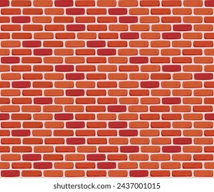 Brick wall seamless pattern vector 