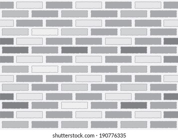 Brick wall seamless Vector illustration background.