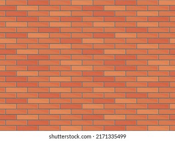 Brick wall seamless Vector illustration background