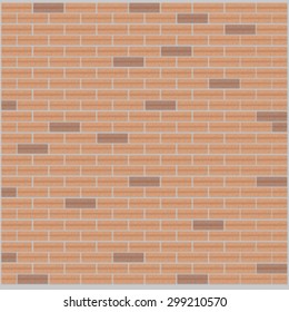 brick wall seamless Vector illustration background - texture pattern for continuous replicate