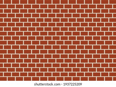 Brick wall seamless vector pattern
