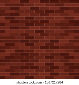 brick wall simple brown repetitive background. simple rectangle shapes. vector seamless pattern. textile paint fabric swatch. wrapping paper. continuous print. design element for banner ads card flyer