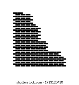 Brick Wall. Simple Brick Wall Illustration. Vector Illustration