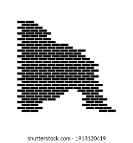 Brick Wall. Simple Brick Wall Illustration. Vector Illustration