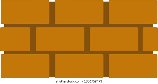 Brick wall. Simple logo. Repair material.