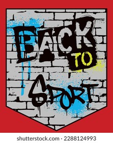 brick wall spray back sports