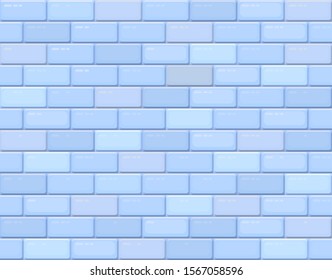 Brick wall, Stone Seamless Geometric pattern, Concrete texture. Vector