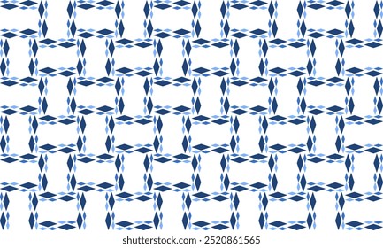 estilo de pared de ladrillo Patrón de diamante geométrico sin costuras en dos tonos azul. tablero de ajedrez de diamante azul, tablero de ajedrez sin costuras Repita el diseño del patrón sin costuras para la impresión de la tela o el fondo, 