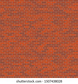 Brick wall texture. Abstract vector background. Empty wall for your objects or advertising labels. Seamless repeating brickwork pattern. Home and office grunge background. Abstract  stonework texture.