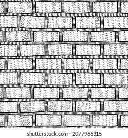 Brick wall texture, vector illustration