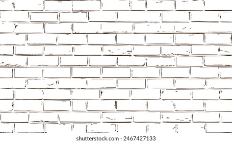 Brick wall Texture Vector. Set Grunge Urban Backgrounds. brick wall