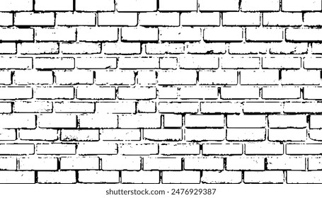 Brick wall Texture Vector. Set Grunge Urban Backgrounds. brick wall