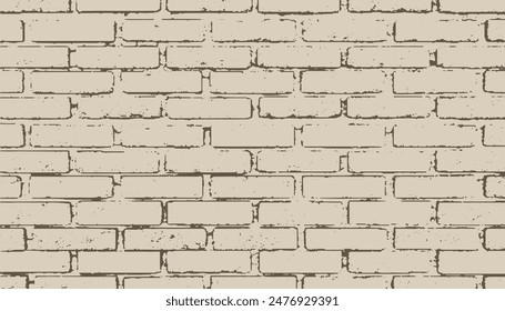 Brick wall Texture Vector. Set Grunge Urban Backgrounds. brick wall