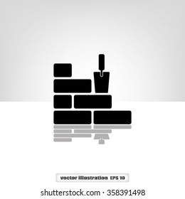 brick wall trowel