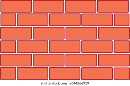 Icône vectorielle mur de briques.Arrière-plan avec intérieur ou extérieur de bâtiment, rendu avec précision, Illustration murale de symbole de signe noir et blanc,
