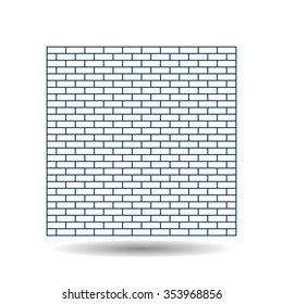 brick wall. Vector