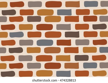 brick wall vector