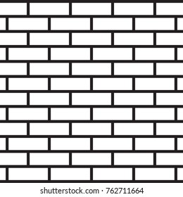 Brick wall vector.