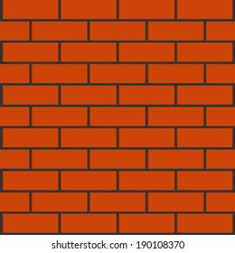 Brick Wall Vector Backdrop Stock Vector (Royalty Free) 190108370 ...